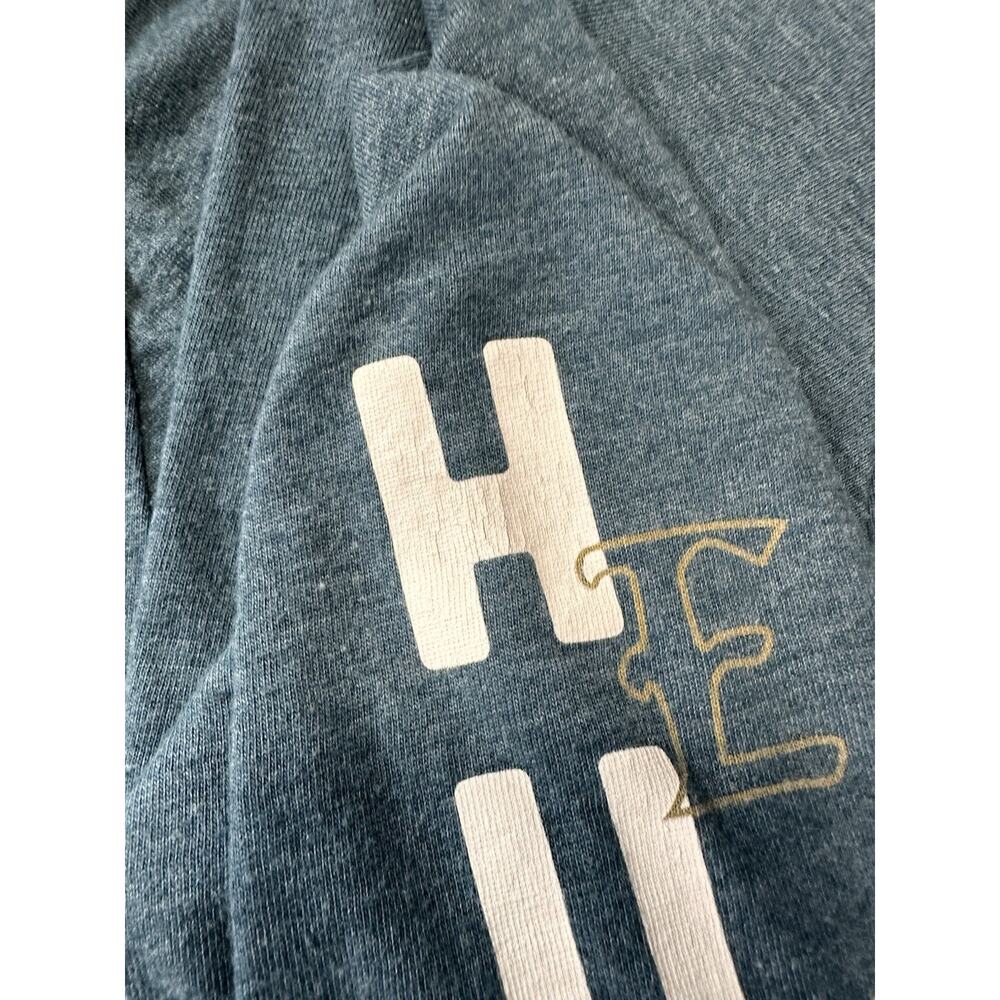 Hurley Long Sleeve T-Shirt Blue Logo Graphic Sz M Fishing Water Sports Casual - Picture 10 of 11